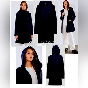 Aritzia Babaton Pearce Wool Coat -BLACK 2XS